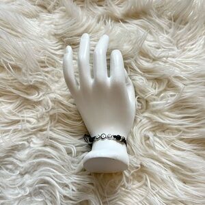 Black & White Beaded Bracelet